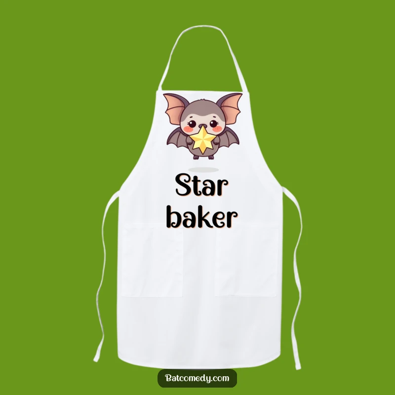 Funny Star Bat Apron: Culinary Magic for a Humorous Gift