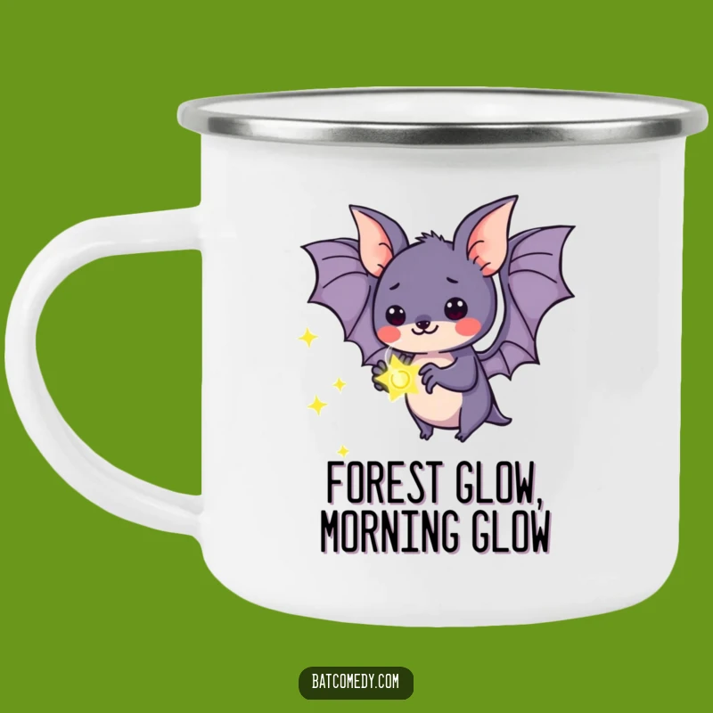 Funny Kawaii Bat Firefly Wonder Camping Mug - Enchanted Campfire Drinkware