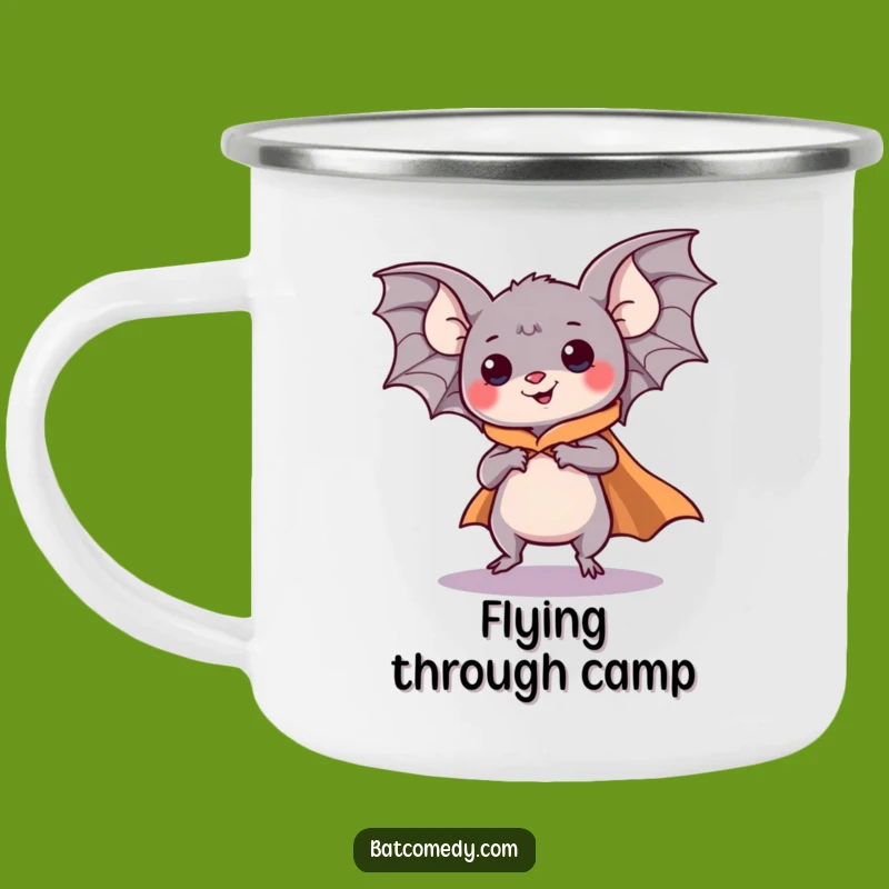 Funny Kawaii Bat Camping Mug: Fuel Your Adventures Like a Hero