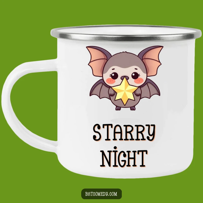 Funny Star Bat Camping Mug: Magical Outdoor Moments