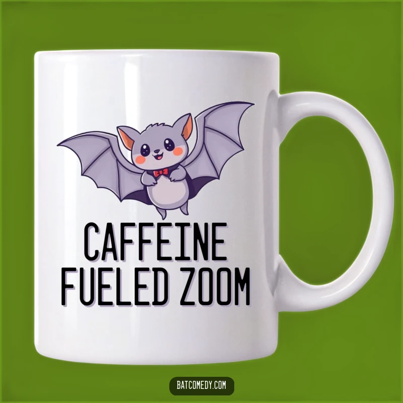 Funny Bat Superhero Mug, Speedy Flying Cape Mammal Gift