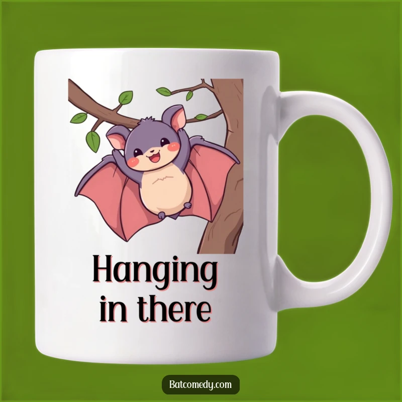 Funny Bat Grin Mug - Hilarious Gift for Bat Lovers with a Playful Spirit