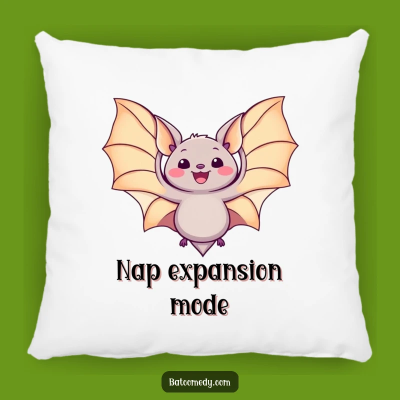 Comfy Funny Kawaii Bat Wings Pillow - Soft Delightful Accent