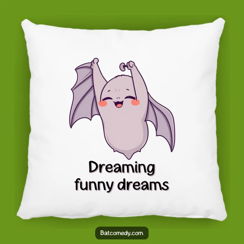 Funny Giggling Bat Pillow: Cozy Comfort with Upside Down Glee Funny Gift