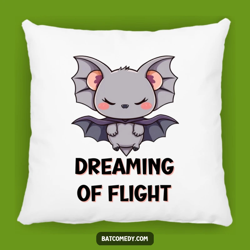 Funny Bat Cape Pillow: Cozy Mischievous Hero Decor for a Humorous Gift
