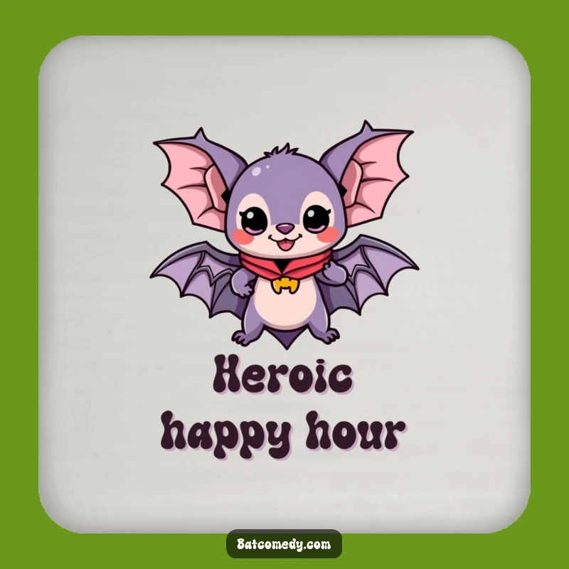 Funny Kawaii Bat Adventure Coaster: Heroic Surface Protector, Perfect Funny Gift