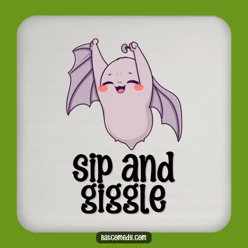 Funny Giggling Bat Coasters: Joyful Protection for Your Surfaces Funny Gift