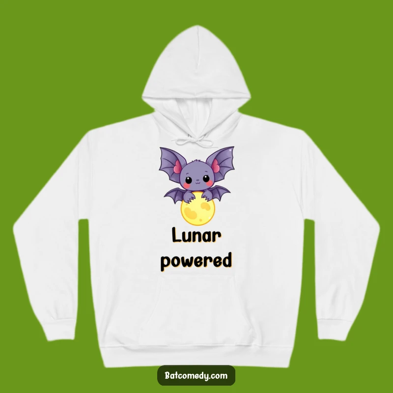 Cozy Funny Kawaii Bat Hoodie: Embrace Lunar Magic and Warmth