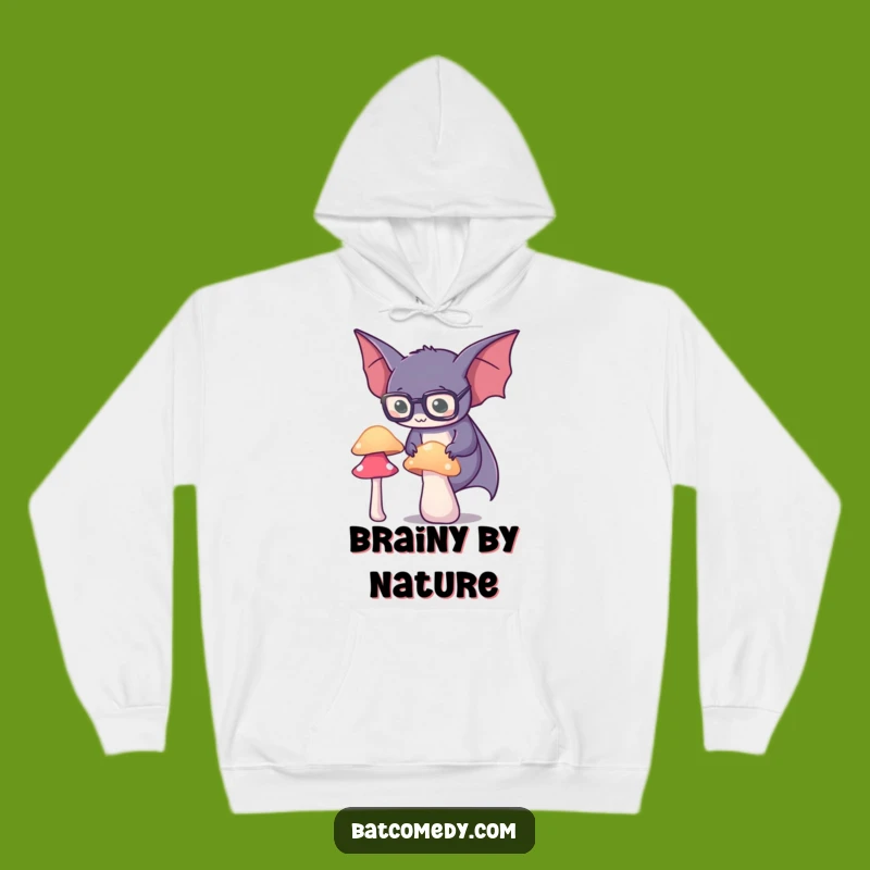 Funny Spectacled Bat Hoodie: Cozy Knowledge with a Glowing Friend Funny Gift