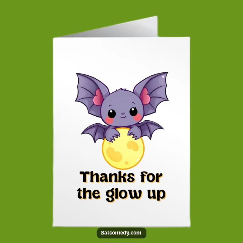 Free Printable Thank You Card: Bat's Moon Charm Thanks