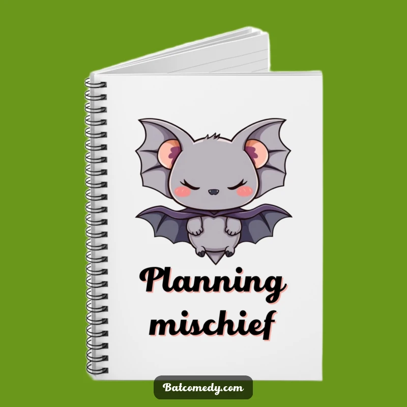 Funny Bat Cape Notebook: Mischievous Hero Journal for Creative Ideas and Gifts