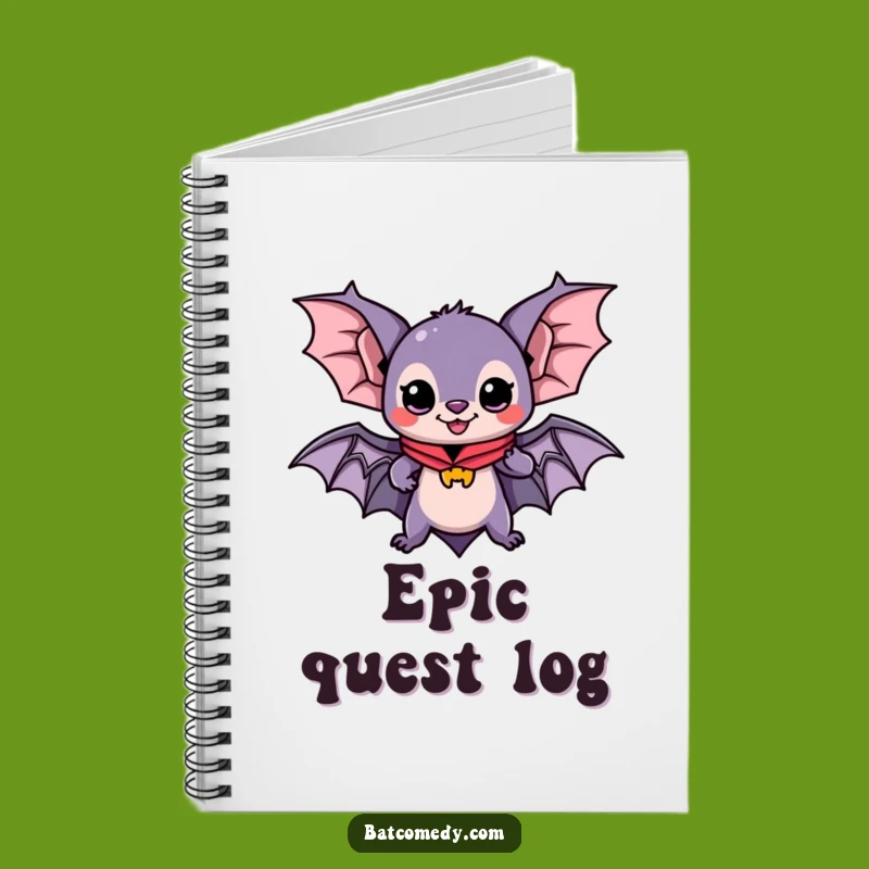 Funny Kawaii Bat Adventure Notebook: Heroic Journal, Perfect Funny Gift
