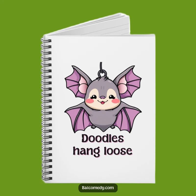 Funny Kawaii Bat Notebook: Jot Down Ideas with a Silly Grin