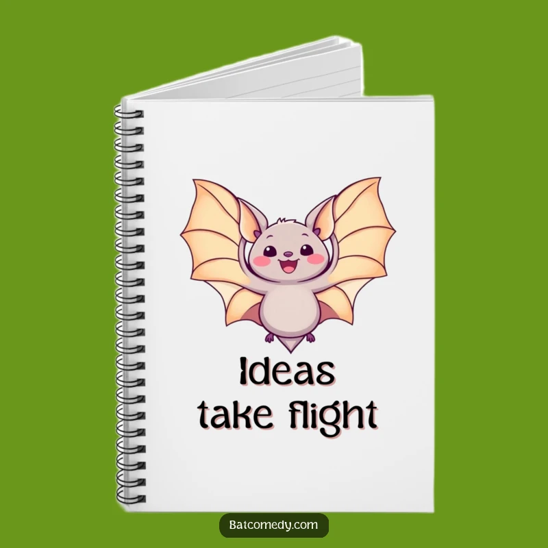 Funny Kawaii Bat Wings Notebook - Jot Down Your Joyful Ideas