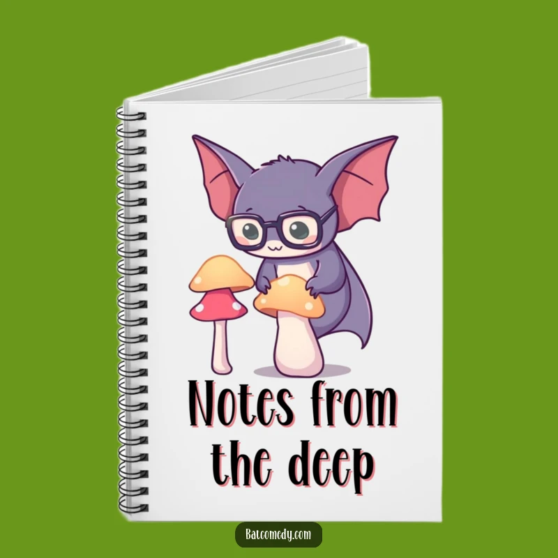 Funny Spectacled Bat Notebook: Record Your Discoveries with Wit Funny Gift