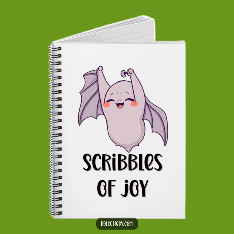 Funny Giggling Bat Notebook: Capture Your Happiest Thoughts Funny Gift