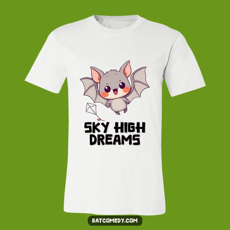 Funny Kite Bat T-Shirt: Enthusiastic Flyer Apparel for a Humorous Gift