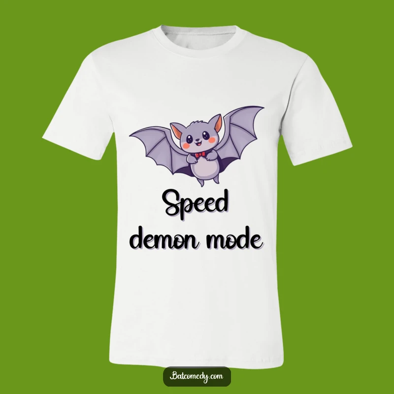 Funny Bat Superhero T-Shirt, Speedy Flying Cape Night Tee