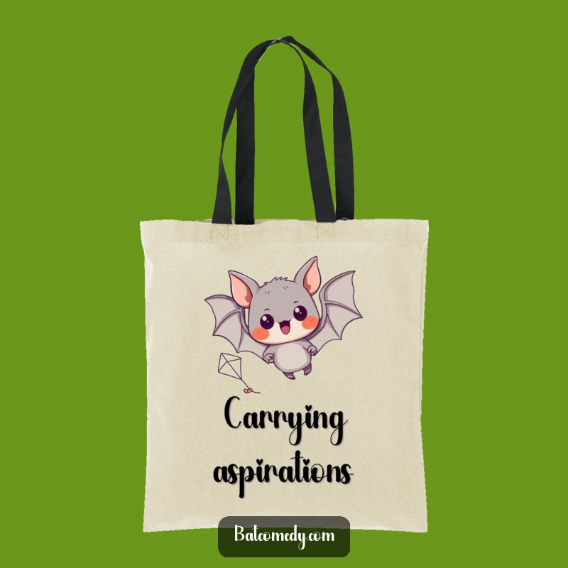 Funny Kite Bat Tote Bag: Carry Your Adventures with this Humorous Gift