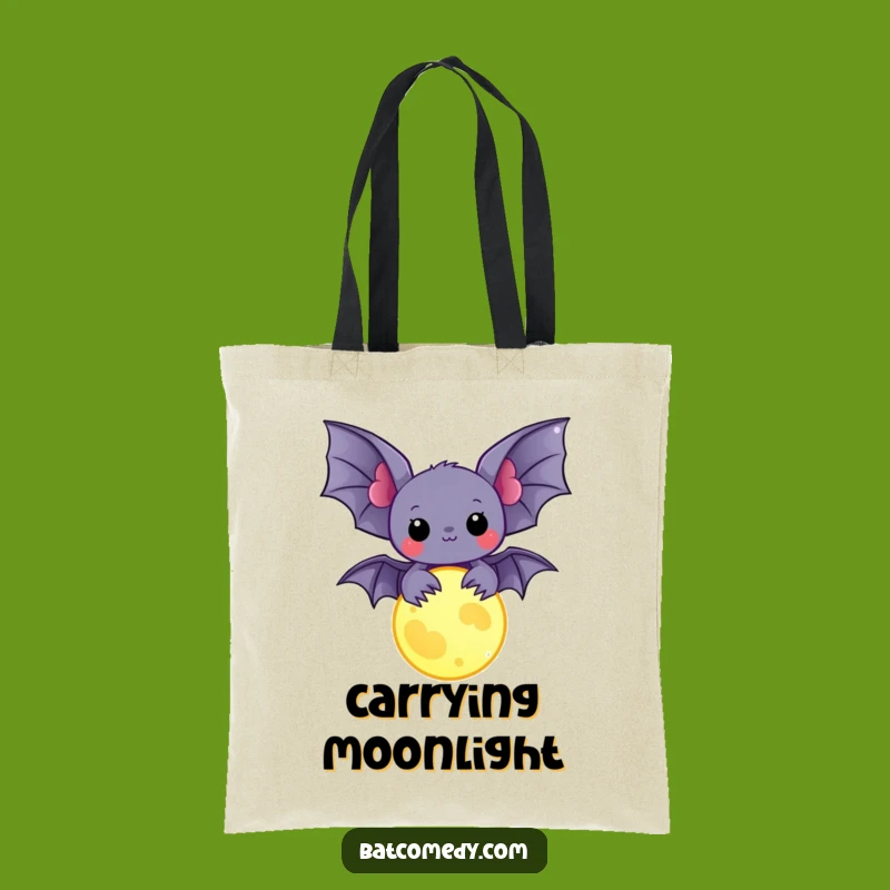 Funny Kawaii Bat Tote Bag: Carry a Little Magic and Humor